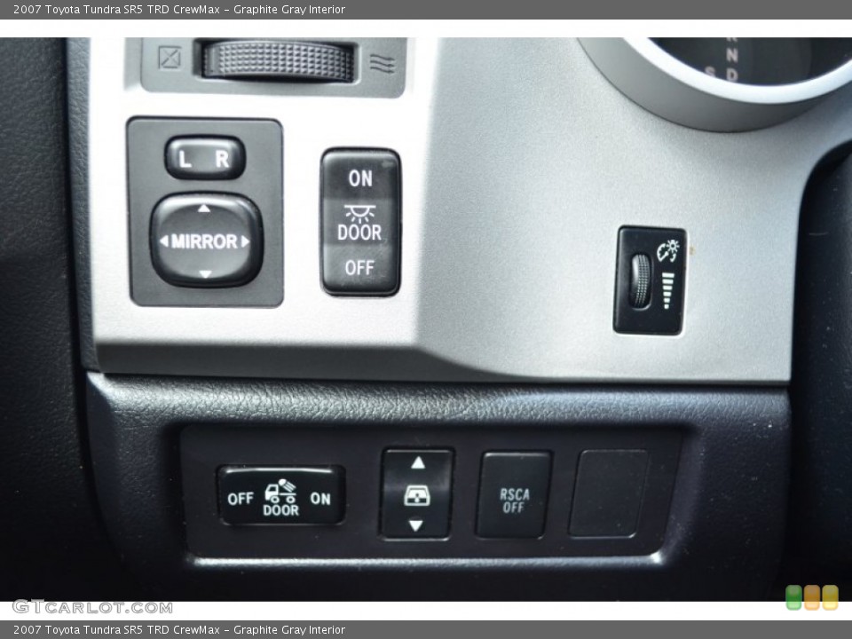 Graphite Gray Interior Controls for the 2007 Toyota Tundra SR5 TRD CrewMax #78262771