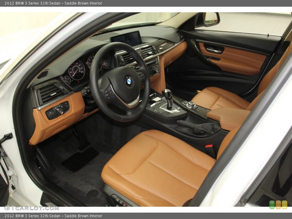 Saddle Brown Interior Prime Interior for the 2012 BMW 3 Series 328i Sedan #78263149