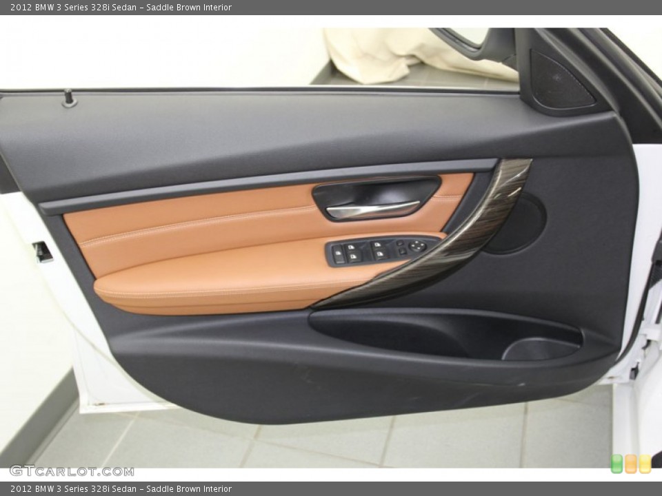 Saddle Brown Interior Door Panel for the 2012 BMW 3 Series 328i Sedan #78263167