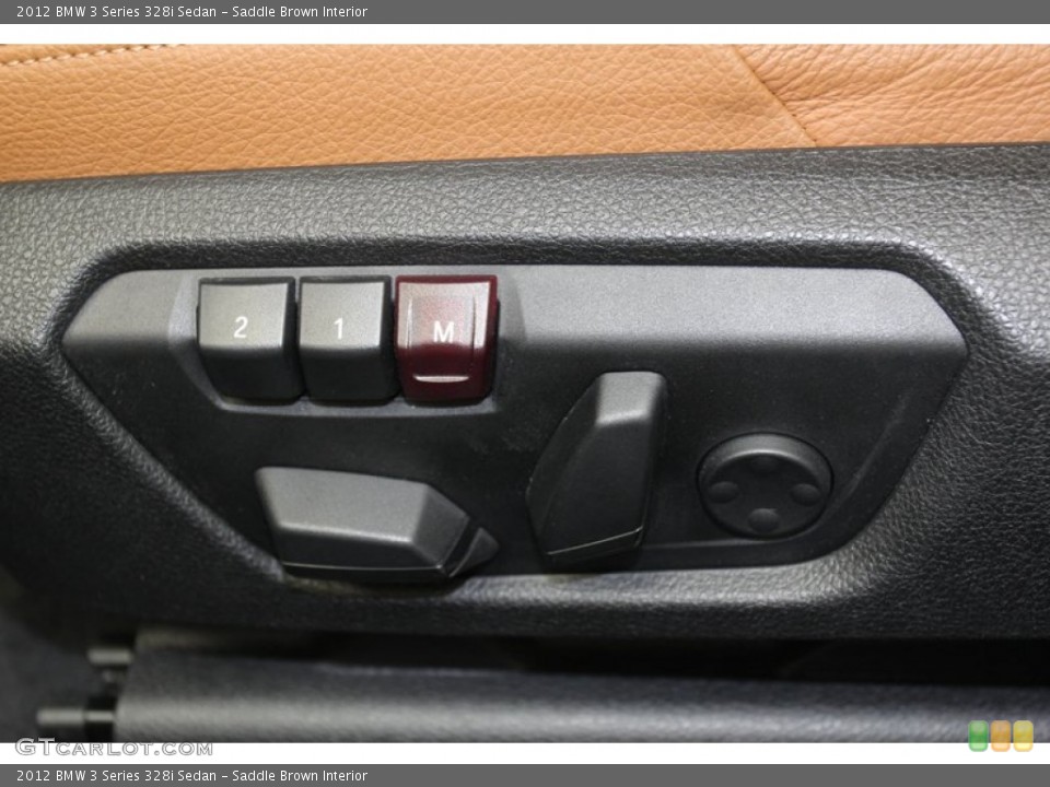 Saddle Brown Interior Controls for the 2012 BMW 3 Series 328i Sedan #78263196