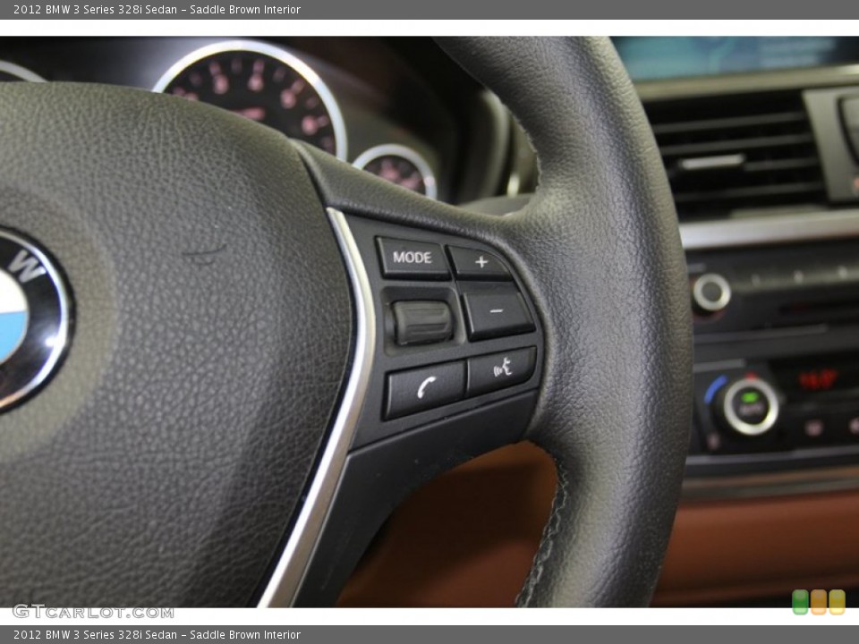 Saddle Brown Interior Controls for the 2012 BMW 3 Series 328i Sedan #78263316