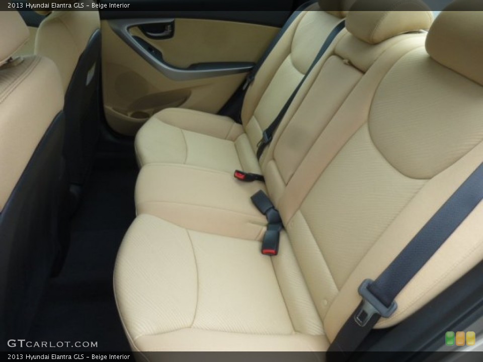 Beige Interior Rear Seat for the 2013 Hyundai Elantra GLS #78263631