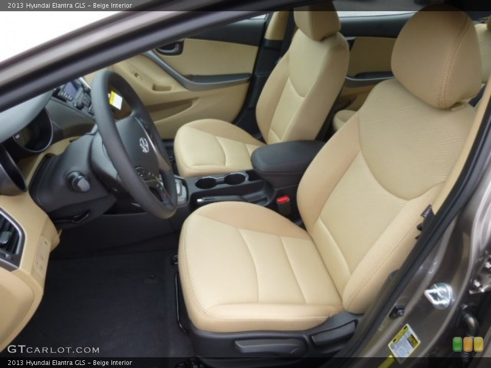 Beige Interior Front Seat for the 2013 Hyundai Elantra GLS #78263647