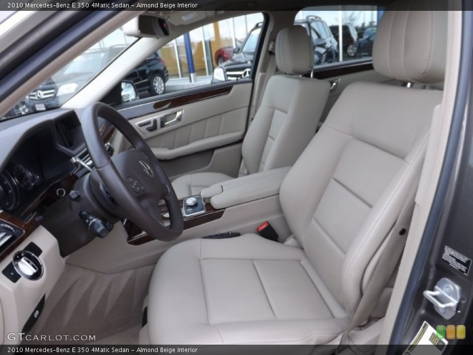 Almond Beige Interior Front Seat for the 2010 Mercedes-Benz E 350 4Matic Sedan #78263875