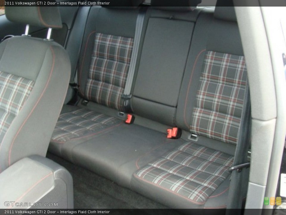 Interlagos Plaid Cloth Interior Rear Seat for the 2011 Volkswagen GTI 2 Door #78264142