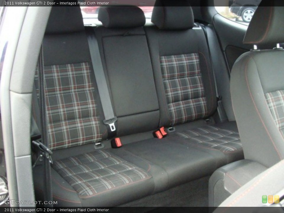 Interlagos Plaid Cloth Interior Rear Seat for the 2011 Volkswagen GTI 2 Door #78264187