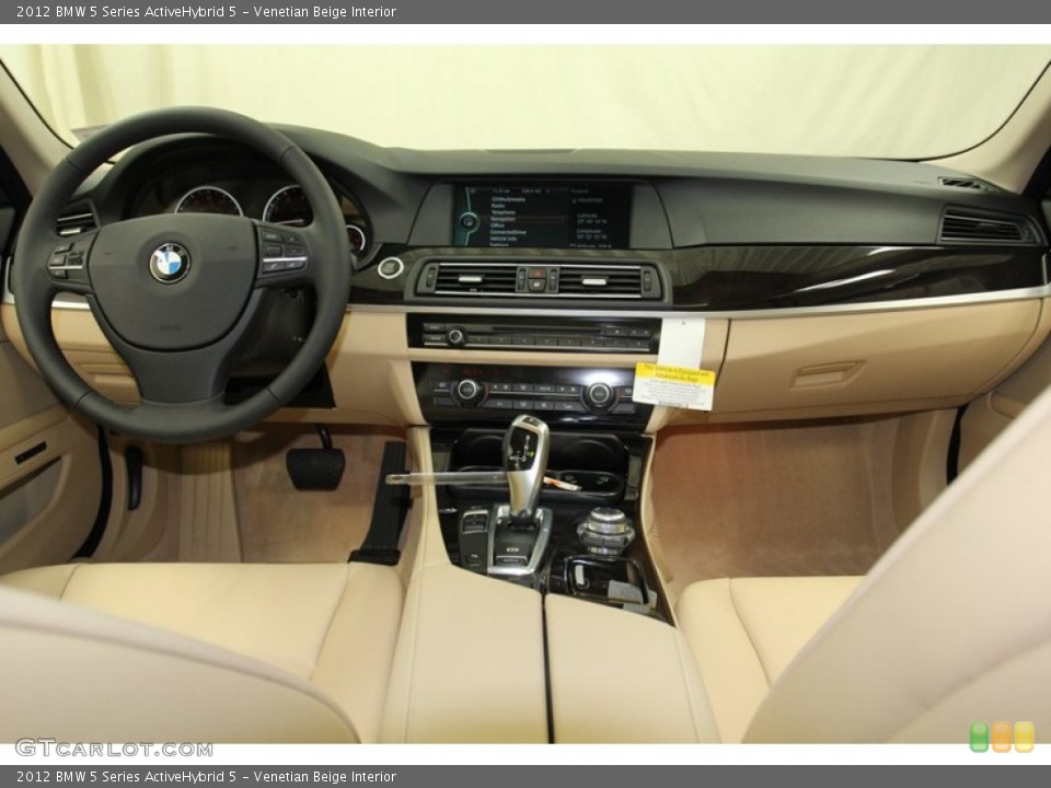 Venetian Beige Interior Dashboard for the 2012 BMW 5 Series ActiveHybrid 5 #78264199