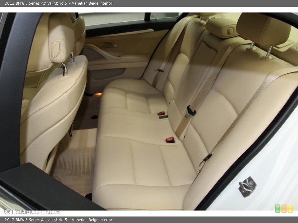 Venetian Beige Interior Rear Seat for the 2012 BMW 5 Series ActiveHybrid 5 #78264266