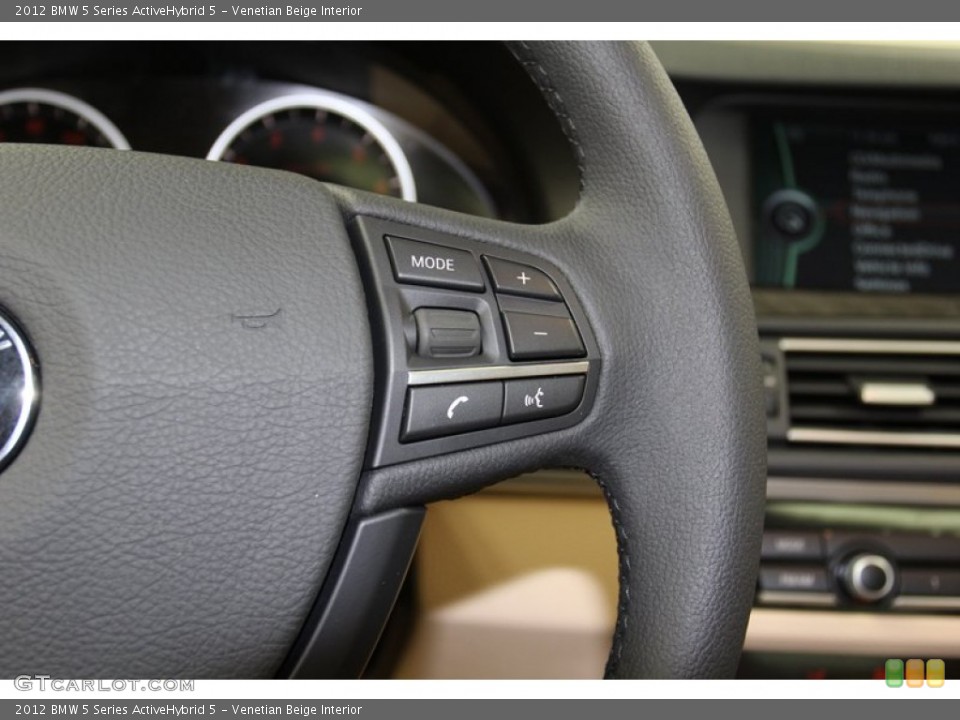 Venetian Beige Interior Controls for the 2012 BMW 5 Series ActiveHybrid 5 #78264355