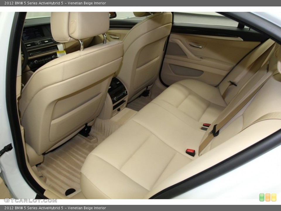 Venetian Beige Interior Rear Seat for the 2012 BMW 5 Series ActiveHybrid 5 #78264374