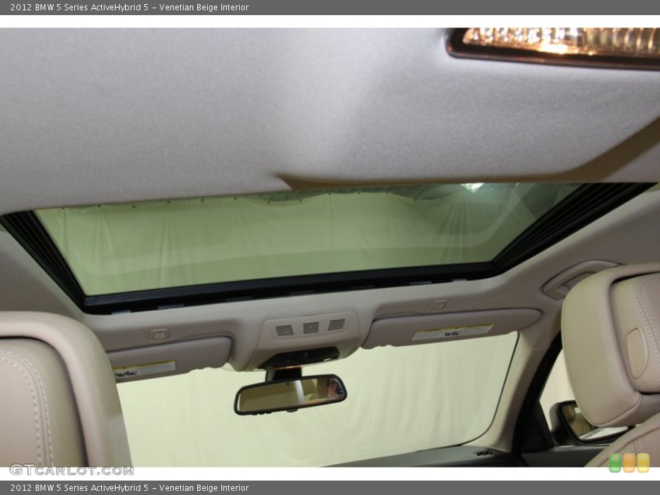 Venetian Beige Interior Sunroof for the 2012 BMW 5 Series ActiveHybrid 5 #78264400