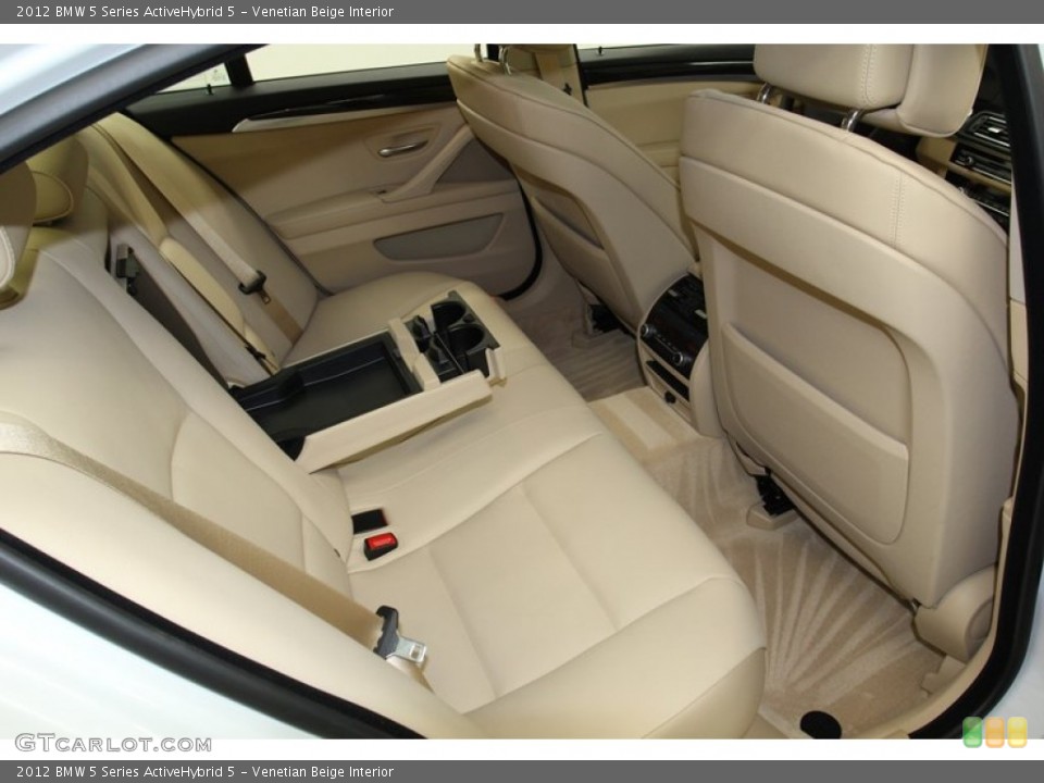 Venetian Beige Interior Rear Seat for the 2012 BMW 5 Series ActiveHybrid 5 #78264427
