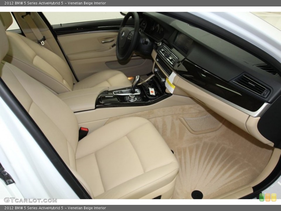 Venetian Beige Interior Front Seat for the 2012 BMW 5 Series ActiveHybrid 5 #78264444