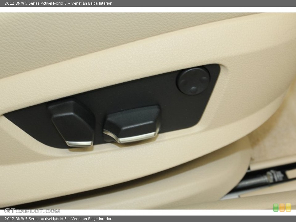 Venetian Beige Interior Controls for the 2012 BMW 5 Series ActiveHybrid 5 #78264448