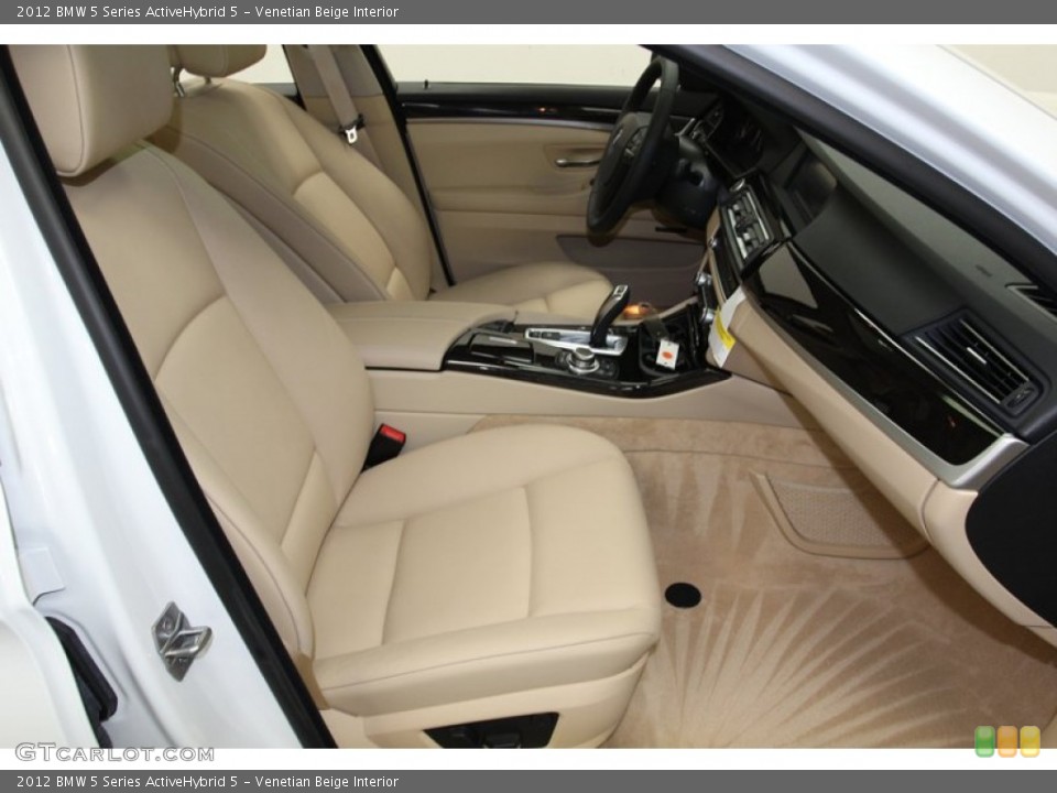 Venetian Beige Interior Front Seat for the 2012 BMW 5 Series ActiveHybrid 5 #78264463