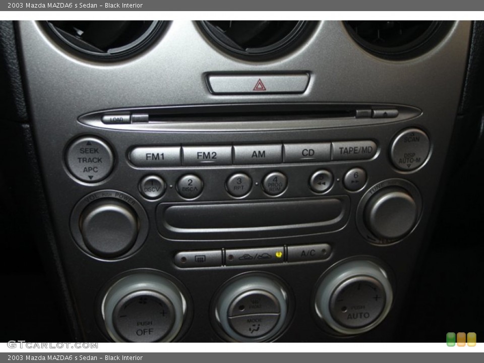 Black Interior Controls for the 2003 Mazda MAZDA6 s Sedan #78264484