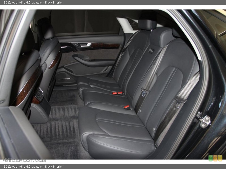 Black Interior Rear Seat for the 2012 Audi A8 L 4.2 quattro #78264680