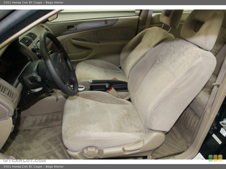 Beige Interior Front Seat for the 2001 Honda Civic EX Coupe #78264718