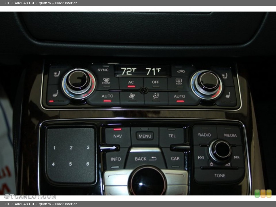Black Interior Controls for the 2012 Audi A8 L 4.2 quattro #78264751