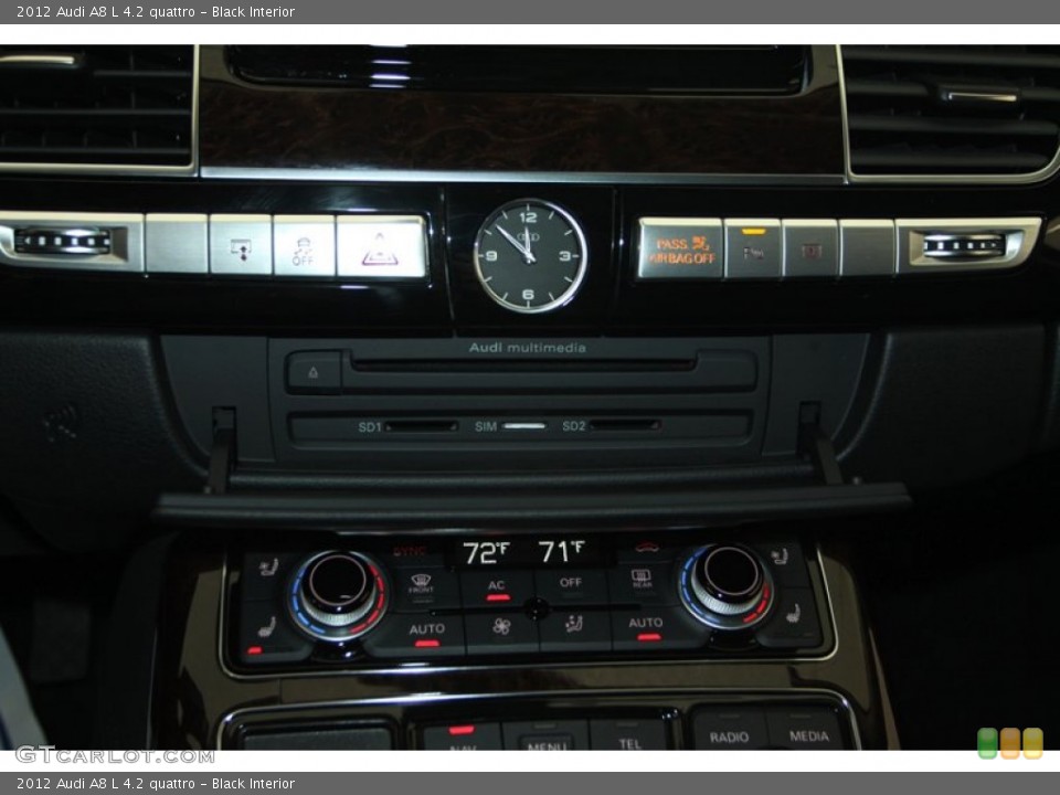 Black Interior Controls for the 2012 Audi A8 L 4.2 quattro #78264763