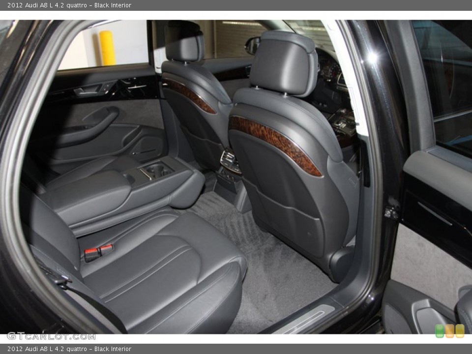 Black Interior Rear Seat for the 2012 Audi A8 L 4.2 quattro #78264835