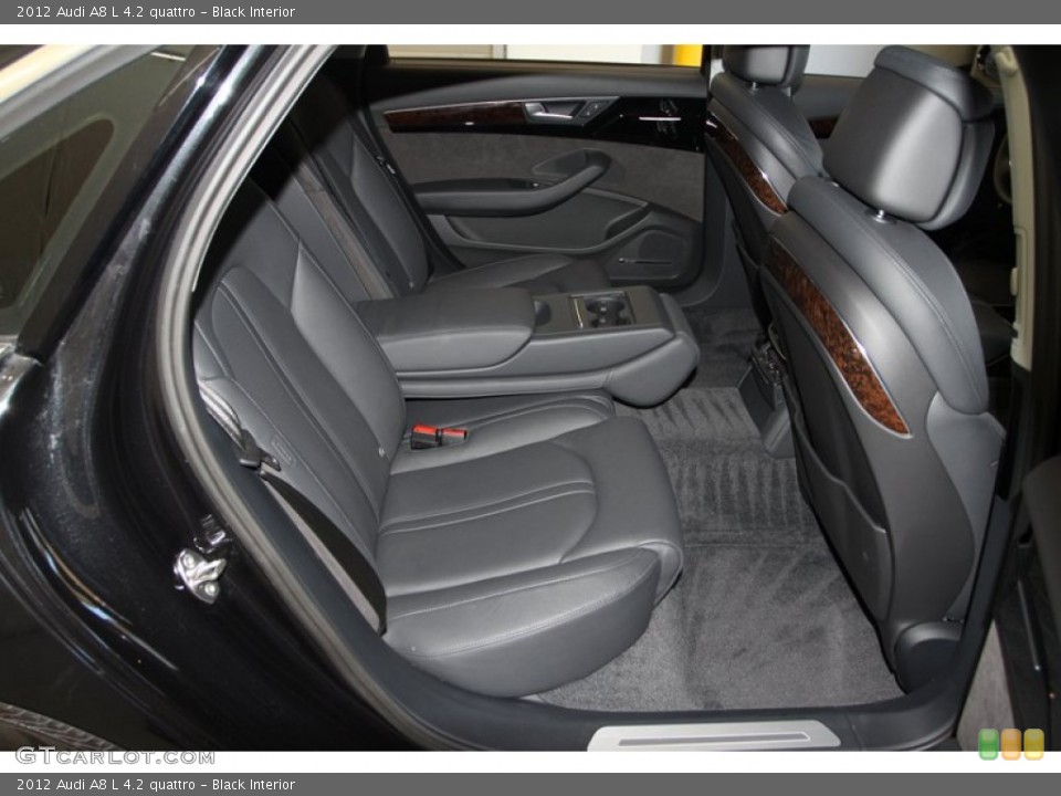 Black Interior Rear Seat for the 2012 Audi A8 L 4.2 quattro #78264841