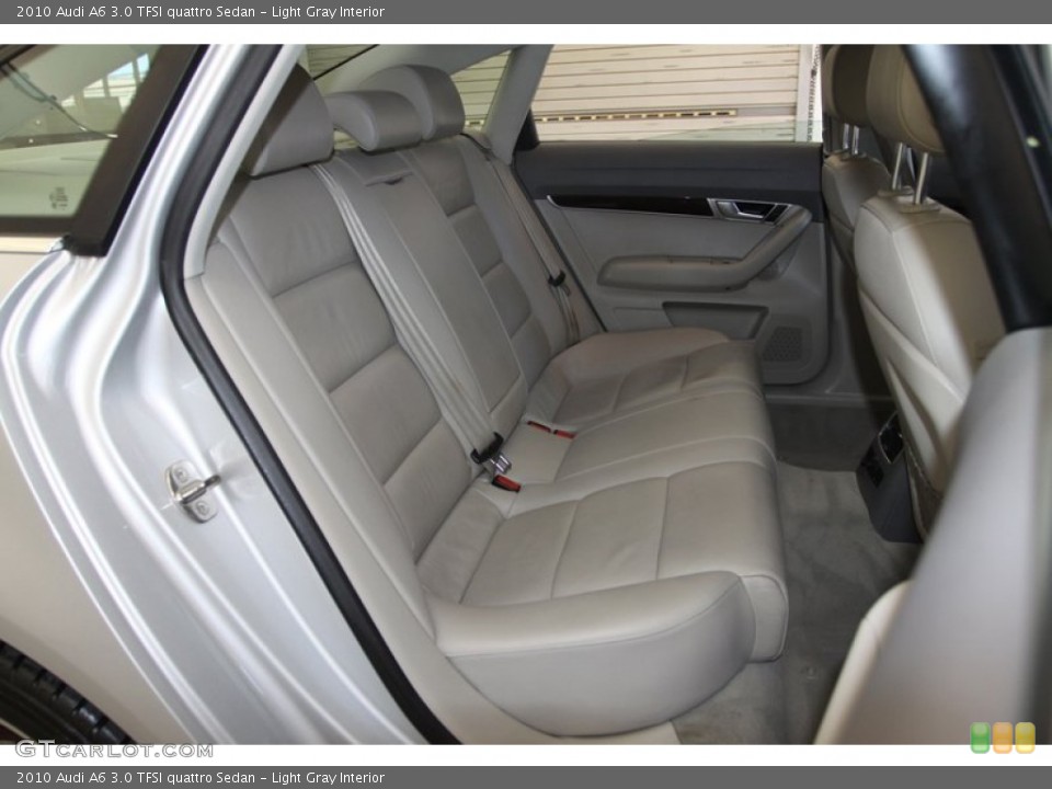 Light Gray Interior Rear Seat for the 2010 Audi A6 3.0 TFSI quattro Sedan #78265078