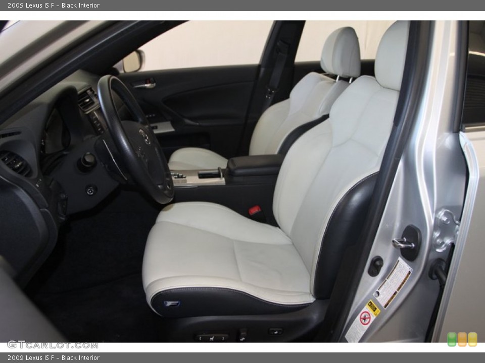 Black Interior Front Seat for the 2009 Lexus IS F #78265156