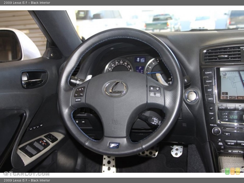 Black Interior Steering Wheel for the 2009 Lexus IS F #78265171