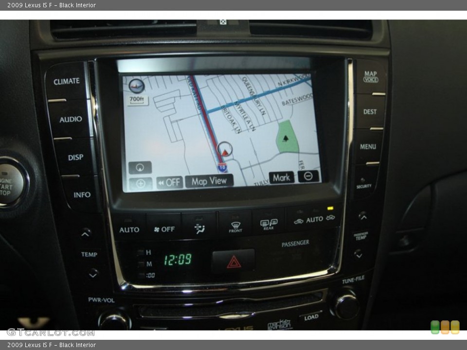 Black Interior Navigation for the 2009 Lexus IS F #78265195