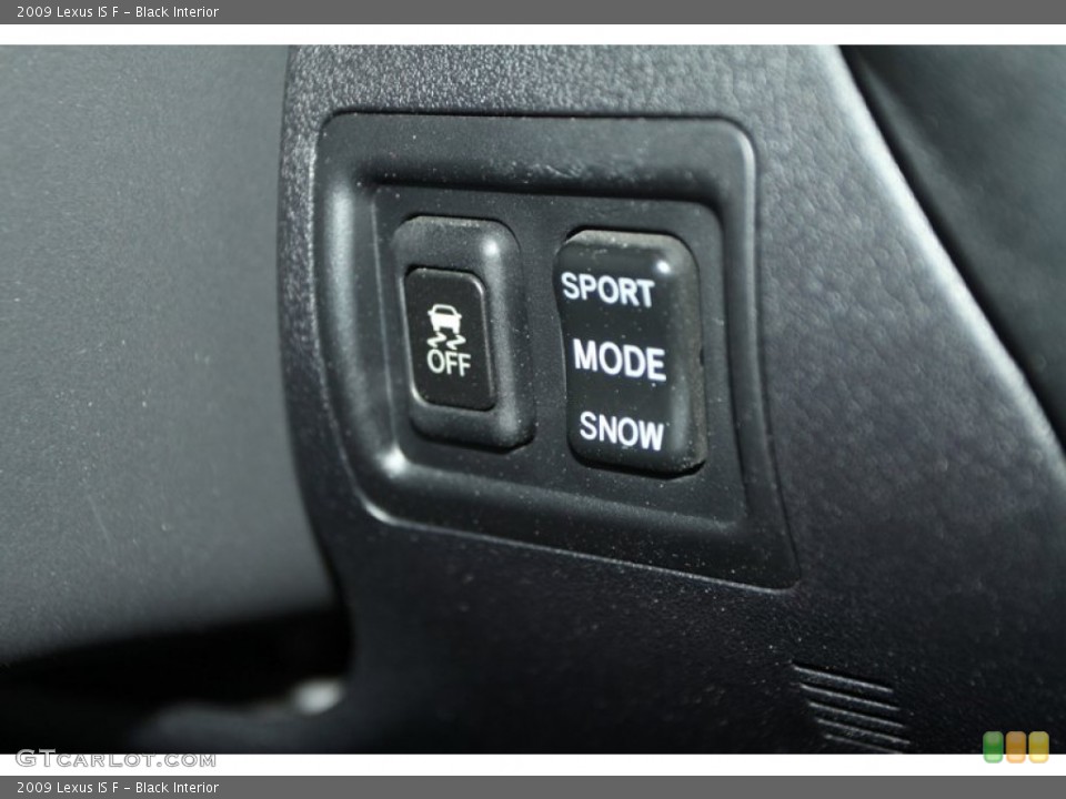 Black Interior Controls for the 2009 Lexus IS F #78265201