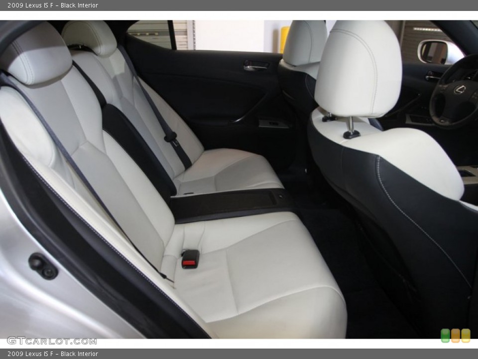 Black Interior Rear Seat for the 2009 Lexus IS F #78265240