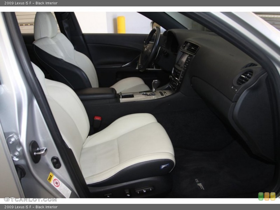 Black Interior Front Seat for the 2009 Lexus IS F #78265255