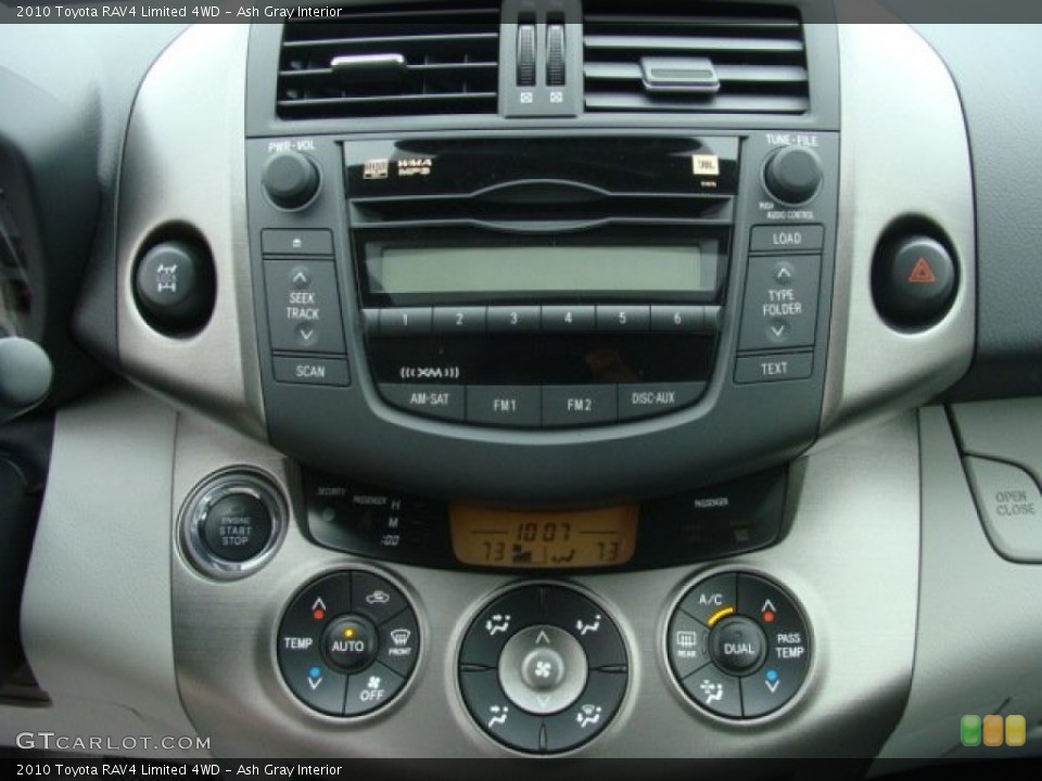 Ash Gray Interior Controls for the 2010 Toyota RAV4 Limited 4WD #78265438