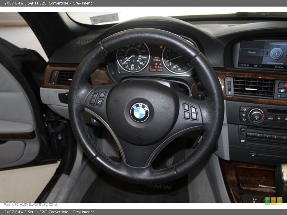 Grey Interior Steering Wheel for the 2007 BMW 3 Series 328i Convertible #78268426