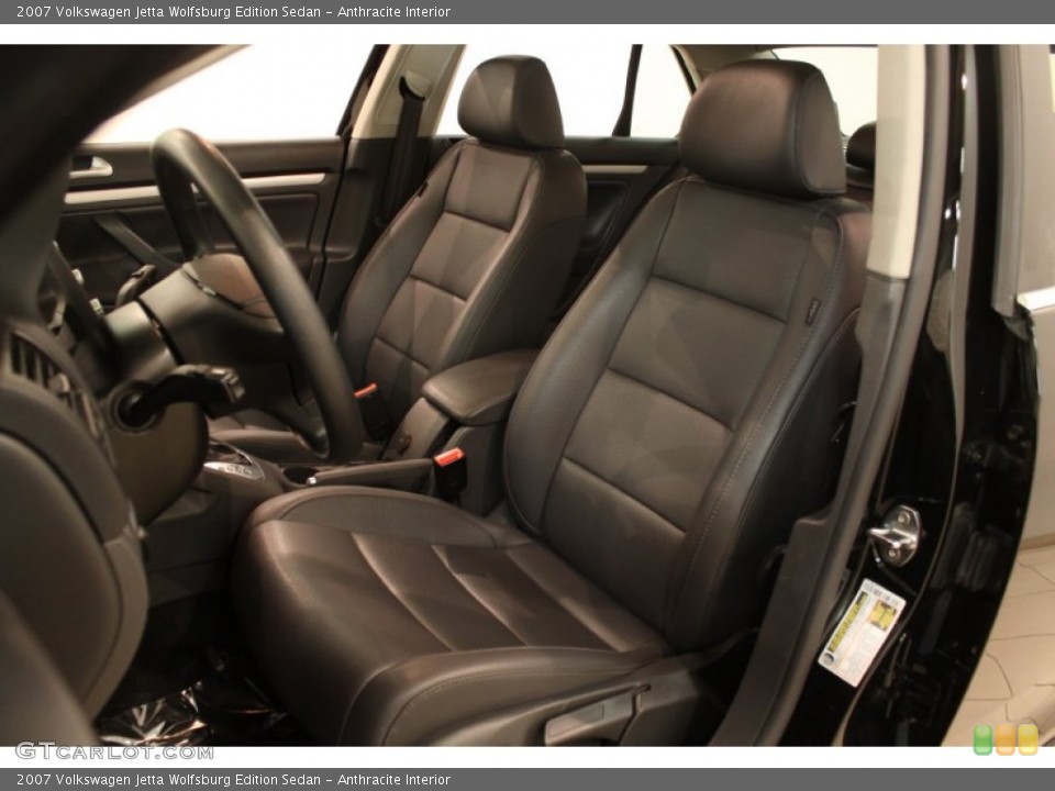 Anthracite Interior Front Seat for the 2007 Volkswagen Jetta Wolfsburg Edition Sedan #78269128