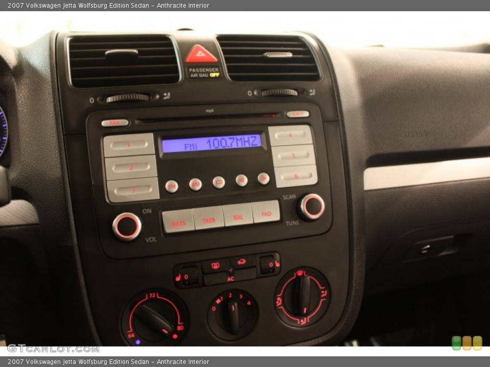 Anthracite Interior Controls for the 2007 Volkswagen Jetta Wolfsburg Edition Sedan #78269206