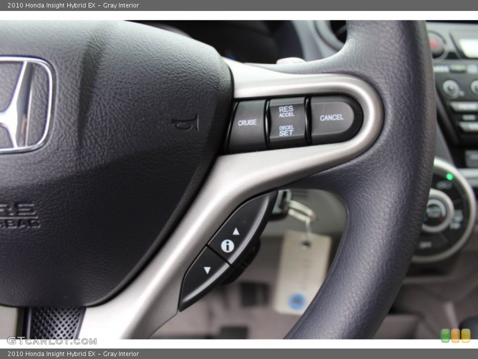 Gray Interior Controls for the 2010 Honda Insight Hybrid EX #78269555