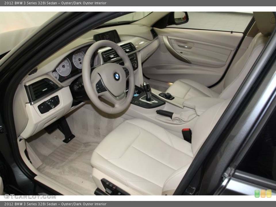 Oyster/Dark Oyster Interior Photo for the 2012 BMW 3 Series 328i Sedan #78270172