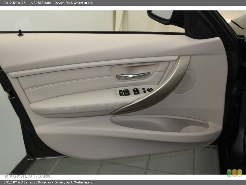 Oyster/Dark Oyster Interior Door Panel for the 2012 BMW 3 Series 328i Sedan #78270206