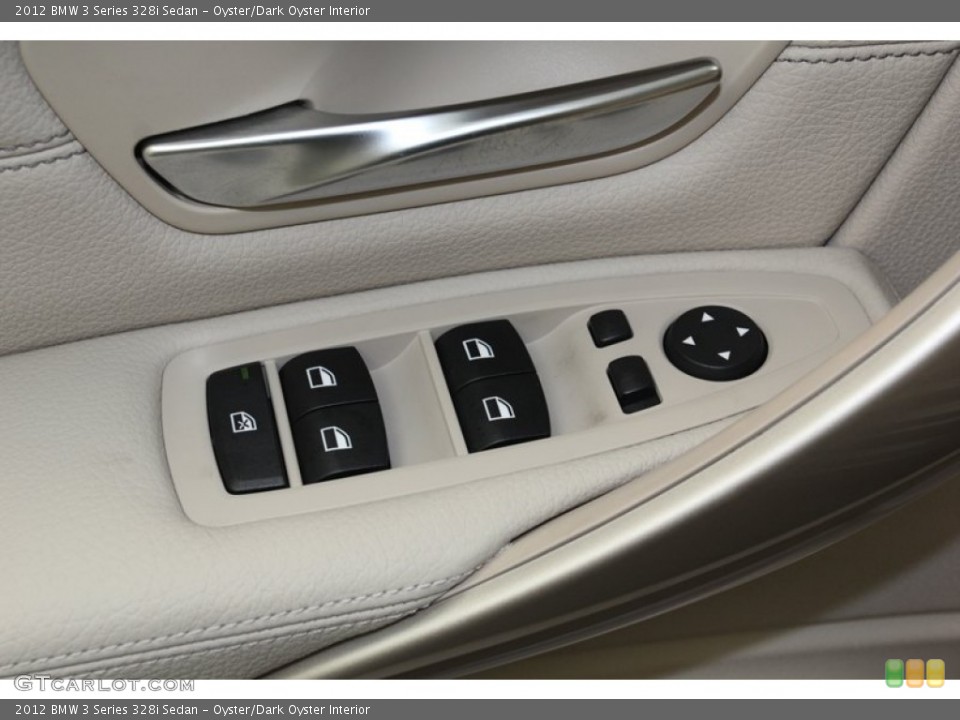 Oyster/Dark Oyster Interior Controls for the 2012 BMW 3 Series 328i Sedan #78270239