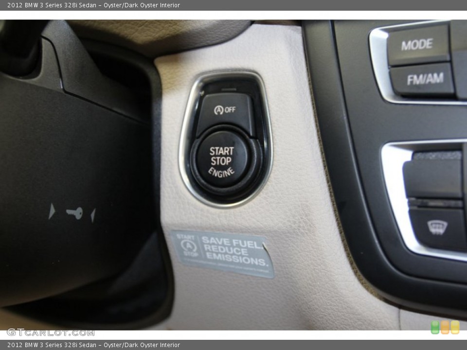 Oyster/Dark Oyster Interior Controls for the 2012 BMW 3 Series 328i Sedan #78270541