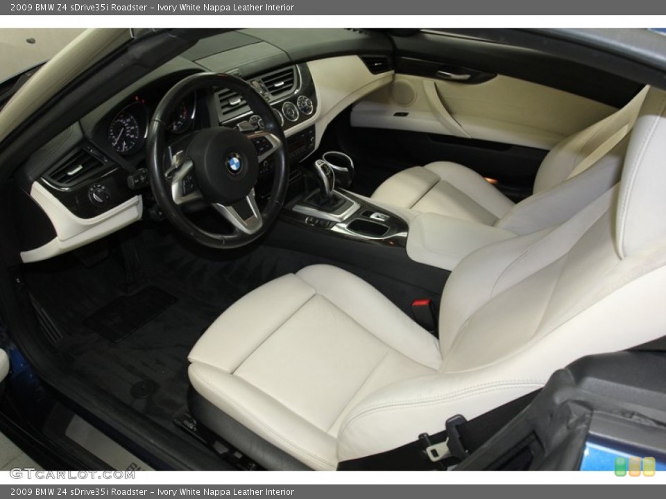 Ivory White Nappa Leather Interior Photo for the 2009 BMW Z4 sDrive35i Roadster #78271073