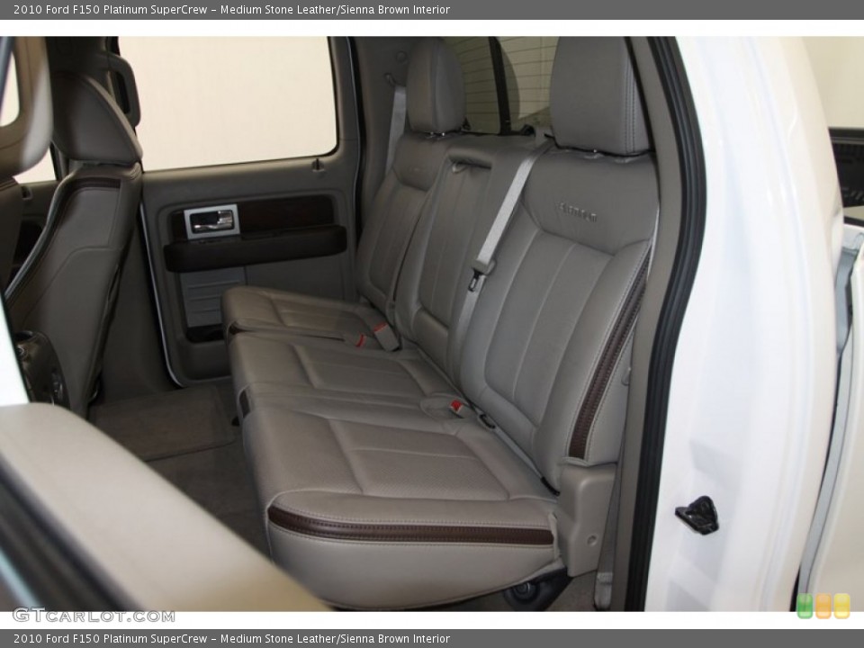 Medium Stone Leather/Sienna Brown Interior Rear Seat for the 2010 Ford F150 Platinum SuperCrew #78271352