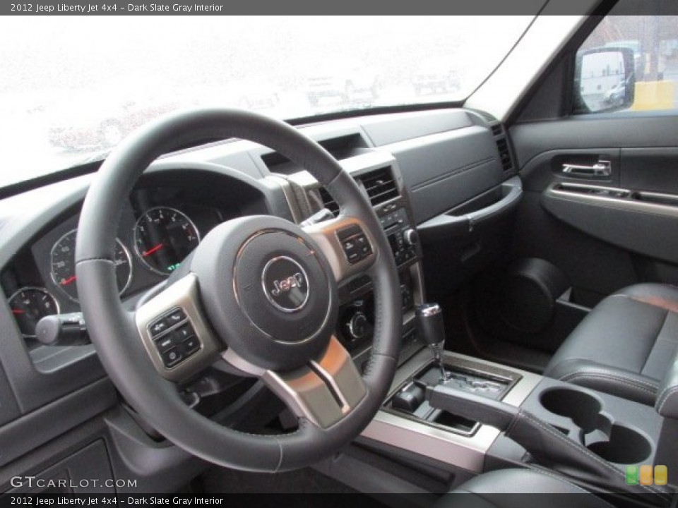 Dark Slate Gray Interior Dashboard for the 2012 Jeep Liberty Jet 4x4 #78271828