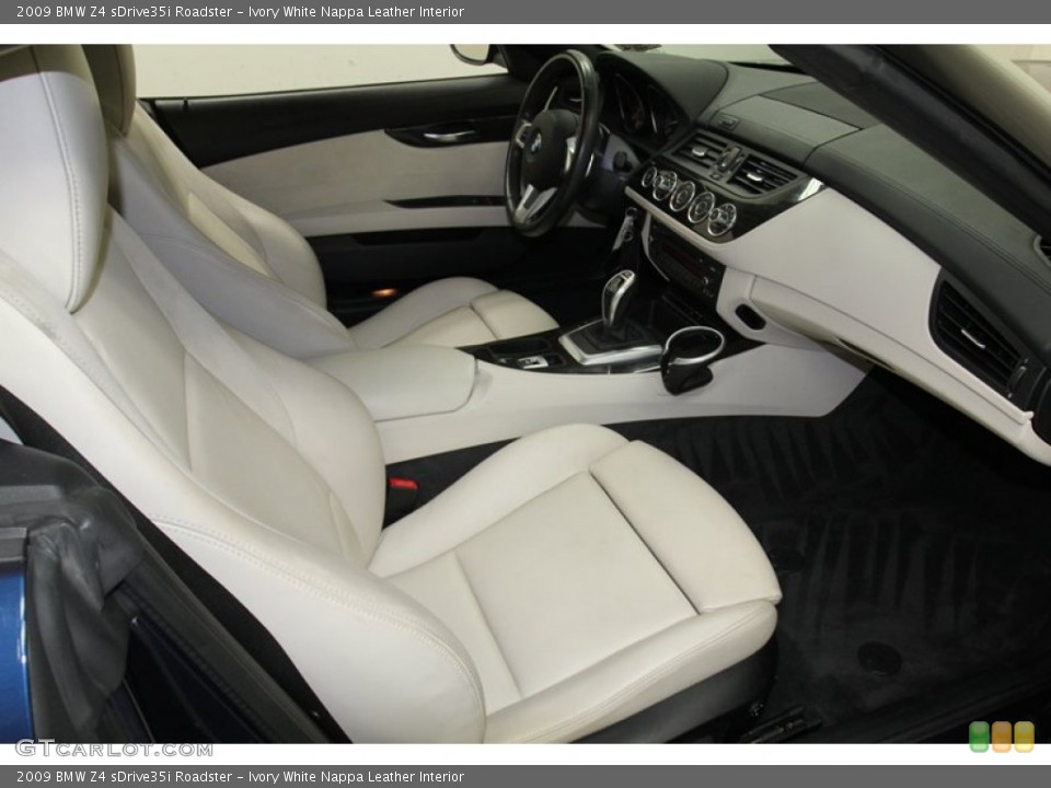 Ivory White Nappa Leather Interior Front Seat for the 2009 BMW Z4 sDrive35i Roadster #78271843