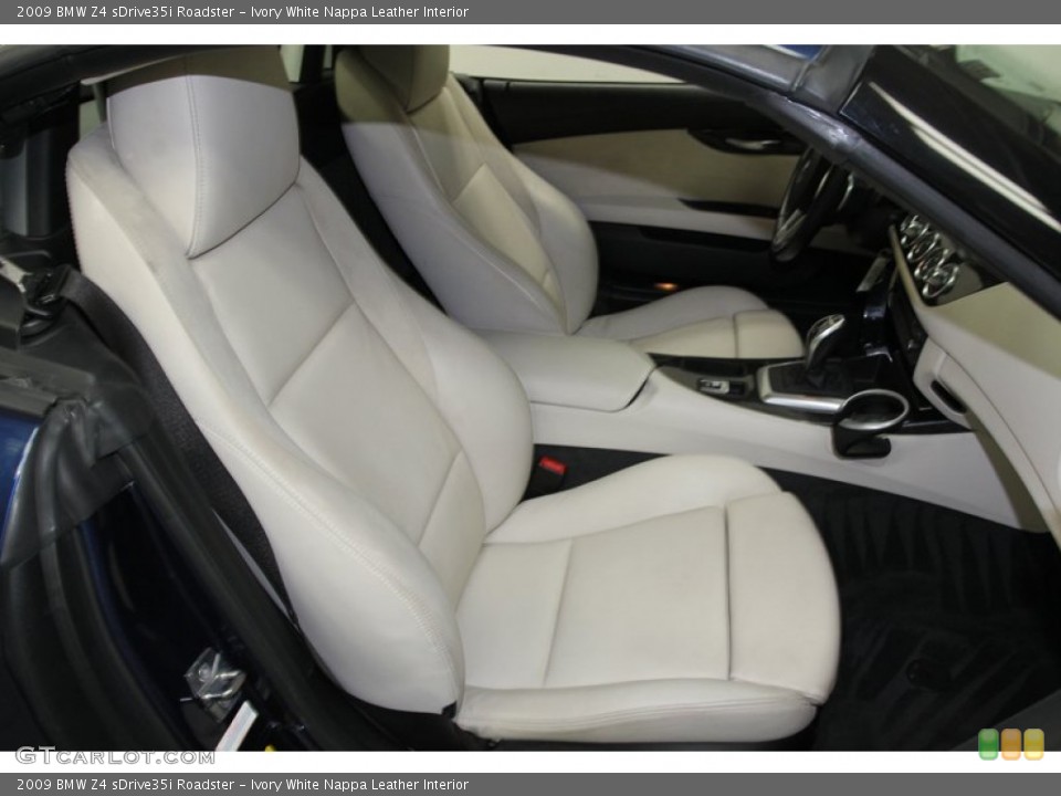 Ivory White Nappa Leather Interior Front Seat for the 2009 BMW Z4 sDrive35i Roadster #78271915