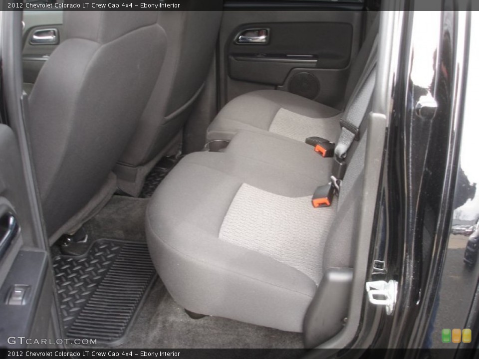 Ebony Interior Rear Seat for the 2012 Chevrolet Colorado LT Crew Cab 4x4 #78272230