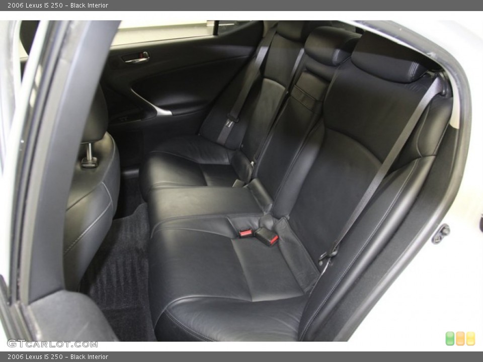 Black Interior Rear Seat for the 2006 Lexus IS 250 #78273152