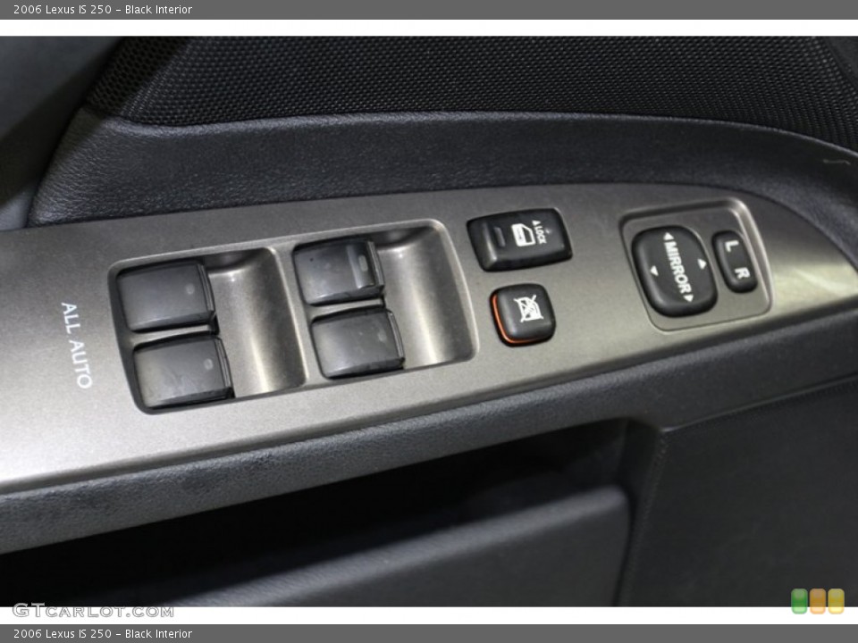 Black Interior Controls for the 2006 Lexus IS 250 #78273193